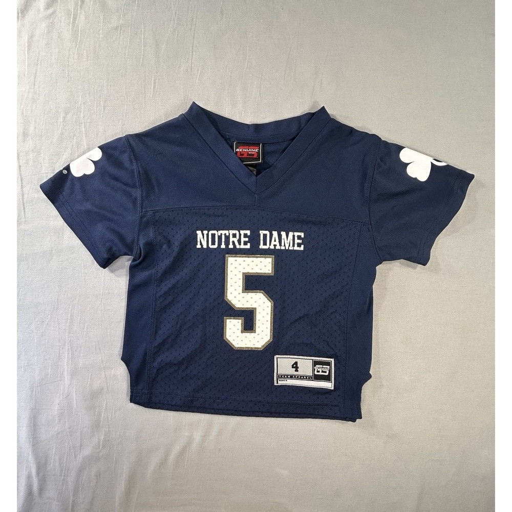 Genuine Stuff Notre Dame Fighting Irish Jersey Kids Small 4 College NCAA